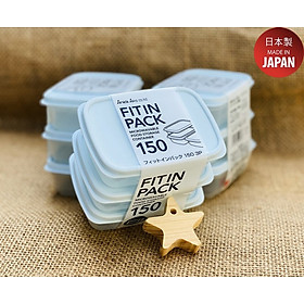 Bộ 03 hộp nhựa nắp mềm Fit in Pack 150ml đựng & bảo quản thực phẩm - nội địa Nhật Bản