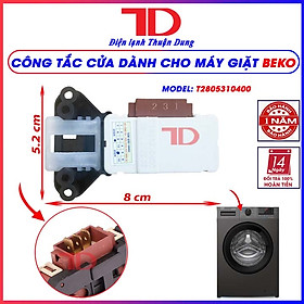 Công tắc cửa dành cho máy giặt cửa ngang Beko, model: T2805310400, Khóa cửa máy giặt Beko mới hàng chính hãng, Điện lạnh Thuận Dung