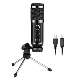 Bộ ngưng tụ USB Micrô có dây Cardioid Pickup Mẫu Mic để phát trực tiếp Karaoke Chơi game Học tập trực tuyến Ghi âm