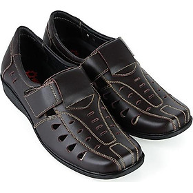 Giày rọ nam Huy Hoàng da bò màu nâu HT7785