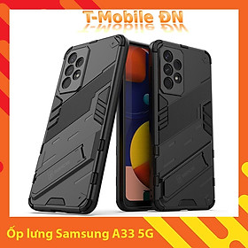 Ốp lưng cho Samsung A33 5G, Ốp chống sốc Iron Man PUNK cao cấp kèm giá đỡ cho Samsung A33 5G - Samsung A33 5G
