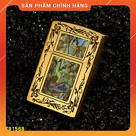 Mua Hột Quẹt Bật Lửa Xăng Đá Zorro Bằng Đồng Nguyên Chất Khảm Trai Nhiều Họa Tiết Cực Đẹp