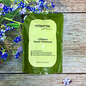 Kem hấp ủ phục hồi tóc Sophia Platinum Collagen Hair Treatment 1500ml