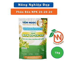 Mua NPK 20-20-20 Gói 1kg - Phân Bón Tám Ngọc - Sử Dụng Giai Đoạn Cây Tăng Trưởng