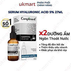 Serum Compliment 2% BHA Salicylic Acid Hyaluronic Acid B5 5% Vitamin C 20% Làm Sạch Da, Giảm Mụn Trắng Da Căng Bóng 27ml