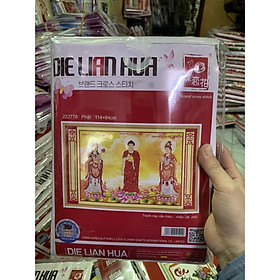 Mua Tranh thêu chữ thập Tam Thế Phật 222778 (114x84) chưa thêu