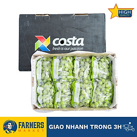 Nho xanh Autumn Crips Úc - Cuống xanh, cứng trái, giòn ngọt chuẩn chất dòng nho Autumn.