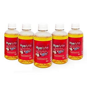 Bộ 5 hộp Thực phẩm bảo vệ sức khỏe giúp bù nước và điện giải Hyelyte hương