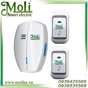 Mua BỘ CHUÔNG CỬA MOLI 2 NÚT NHẤN 1 CHUÔNG