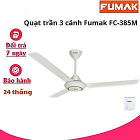 Mua Quạt Trần AC 5 Số Fumak FC-385M 3 Cánh Nhôm  Có Hộp Số  Lõi Đồng Tiết Kiệm Điện - Hàng chính hãng