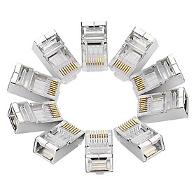 Hộp 10 Cái Đầu Bấm Mạng Ugreen RJ45 CAT6 20333 - Hàng Chính Hãng