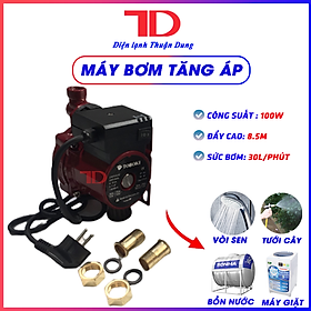 Máy bơm tăng áp mini Toboki 220v - 100w, máy bơm nước mini, máy bơm Toboki