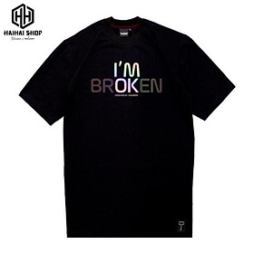 Áo Thun Phản Quang Unisex In Chữ I'M OK - I'M BROKEN