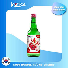 Rượu Soju Korice hương anh đào ( Cherry ) 12% 360ml
