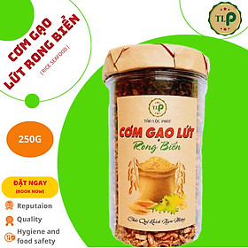 CƠM GẠO LỨT RONG BIỂN GIÒN XỐP TLP - HŨ 250G ĂN CHAY ĐƯỢC