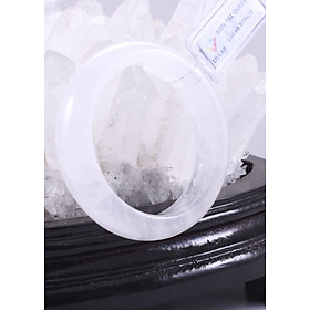 Vòng tay đá thạch anh ưu linh trắng ni 52 mệnh thủy, kim - Ngọc Quý Gemstones