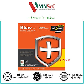 Phần mềm diệt virus BKAV Pro Internet Security AI 5PC/1 năm - Hàng Chính Hãng
