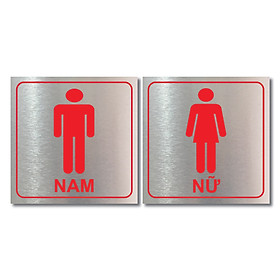 Bảng chỉ dẫn WC cao cấp, toilet nam nữ