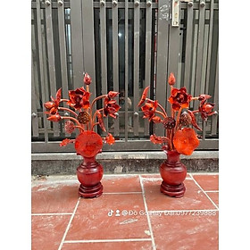 Mua hoa sen gỗ hương 11 cành