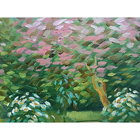 Mua Tranh Sơn Dầu Vẽ Tay 30x40cm - Thì Thầm Mùa Xuân (Monet)