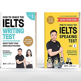 Combo Luyện Thi IELTS: How To Crack The IELTS Writing Test Vol.1 + How To Crack The IELTS Speaking Test - Part 1 (Tái Bản) 