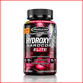 Thực phẩm bổ sung Đốt Mỡ Giảm Cân - Hydroxycut Hardcore Elite 110 viên - Hàng Chính Hãng Muscletech - USA - Dành cho người muốn giảm mỡ thừa, đốt cháy mỡ trong quá trình tập luyện