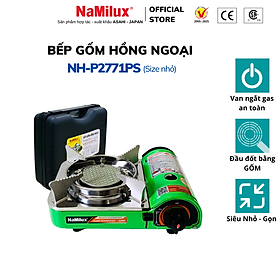Mua Bếp Gas Mini (Du Lịch) Hồng Ngoại NaMilux NH-P2771PS│Thiết Kế Nhỏ Gọn  Tiết Kiệm Diện Tích│Hàng Chính Hãng