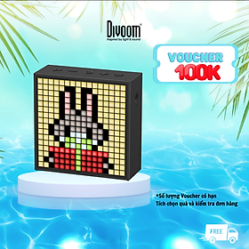 Mua Loa bluetooth thông minh Divoom Timebox-Evo  màn hình LED 256 Full RGB  đồng hồ báo thức  ghi âm - HÀNG CHÍNH HÃNG