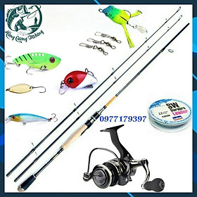 Bộ Combo Cần Câu Lure Máy Đứng Eagle Super_Đại Lý Đồ Câu Cá