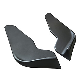 2PCS Universal Front Bumper Spoiler Lip Car Personal Styling Auto Body Protector Black