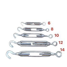 Tăng đơ dây cáp 6, 8, 10, 12, 14 bằng sắt mạ kẽm