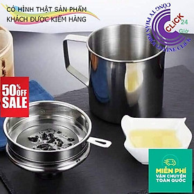 Mua Ca Lọc Dầu Ăn Đa Năng Bằng Inox 304 Cao Cấp  Dung Tích 1.2 Lít - Hàng Cao Cấp