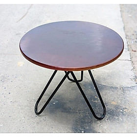 Mua Bàn Gỗ Cao Su Nâu Cánh Gián Mặt 60cm
