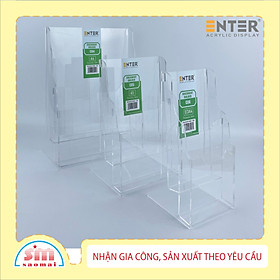 Kệ nhiều giấy 2 ngăn mica Enter C06 10x21cm 1/3A4 đứng 2mm