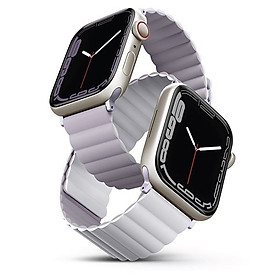 Dây đeo UNIQ Revix Reversible Magnetic Silicone Strap (38/40/41mm) dành cho Apple Watch 1~7/ SE-Hàng chính hãng