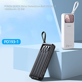 Mua Sạc dự phòng PISEN QUICK 22.5W tích hợp 4 dây sạc - hàng chính hãng