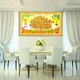 Mua Tranh đính đá cây tiền VS120- tự đính