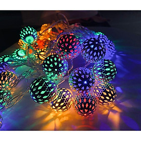 Vòng hoa bóng sáng, chuỗi ánh sáng LED 6m 40, vòng hoa ánh sáng đầy màu sắc cho ban công trang trí trang trí ban công