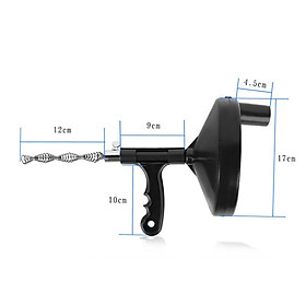 ️ Đồ Thông Tắc Bồn Cầu, Dụng Cụ Thông Cống Dây Dài 5m Chuyên Nghiệp Dạng Lò Xò, Dễ Dàng Sử Dụng