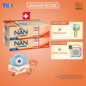 [Tặng Máy chụp ảnh] Combo 2 Thùng 36 hộp sữa pha sẵn Nestle NAN INFINIPRO GROW kết hợp sữa A2 và HMO hỗ trợ tiêu hóa, đề kháng và phát triển thể chất (4x110ml)