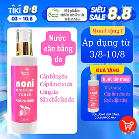 Toner - Nước Cân Bằng Da ADEVA Noni - Xịt khoáng từ trái nhàu hỗ trợ cấp nước, giữ ẩm, làm mềm da, săn chắc làn da bạn. Không cồn, không hương liệu, không paraben