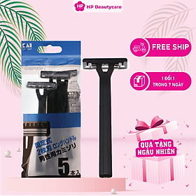 Dao cạo râu 2 lưỡi kép luf-20p kai razor 0751-ga0025 set 20 cây
