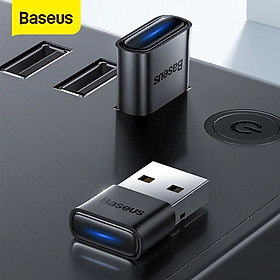 Baseus USB Bluetooth Dongle Adaptador 5.0 Adapter cho máy tính / Laptop Windows ( hàng chính hãng)