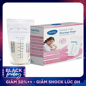 Hộp 30 túi trữ sữa Sanity - Hàng chính hãng Đức