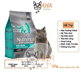 Thức Ăn Cho Mèo Anh Lông Ngắn Bao 500g Da Lông Bóng Mượt - Thịt Gà, Dầu Cá Hồi, Rau Củ, Trái Cây - Mèo Lớn Bao 500g