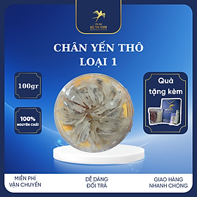 Chân yến thô loại 1 hộp 100gr - Chân lớn chưng nở ăn giòn ngon - Giúp đẹp da - tăng cường sức khỏe - Yến sào cao cấp Đỗ Thị Toán