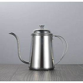 Mua Bình Cổ Ngỗng Rót Nước Pha Cà Phê inox 304 dung tích 650ml ( tặng bộ cọ vệ sinh vòi 4 chiếc )
