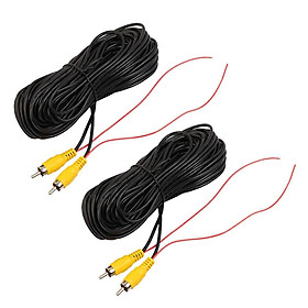 2 Pieces RCA Video Cable for Car Reverse Rear View Backup Camera 40ft
