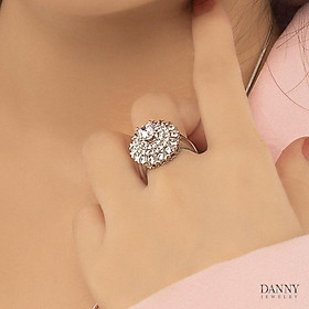 Nhẫn Nữ Bạc 925 Danny Jewelry Xi Bạch Kim Đính Đá CZ KI4GZ023