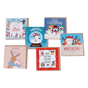 Combo 6 Thiệp Giáng Sinh Thiệp Grey GR-09-XM10